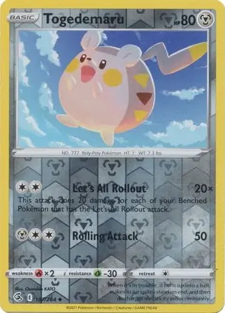 Fusion Strike Togedemaru #187/264 reverse holo
